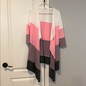 Color block kimono or beach cover-up!